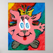Regenbogen-Charakterposter-Papier (Halbglanz