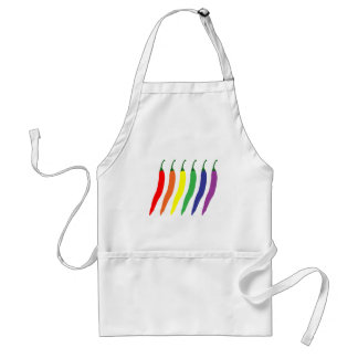 Regenbogen-Chili-Pfeffer Schürze