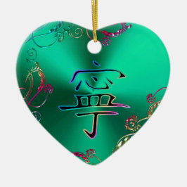 Regenbogen-chinesische Keramikornament