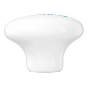 Regenbogen-Cleveland-Skyline Keramikknauf (Seitenansicht)