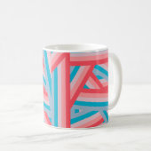 Regenbogen-Collage Kaffeetasse (VorderseiteRechts)