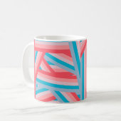Regenbogen-Collage Kaffeetasse (Vorderseite Links)
