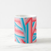 Regenbogen-Collage Kaffeetasse (Mittel)