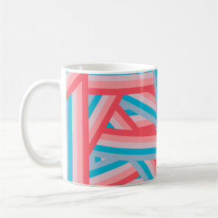 Regenbogen-Collage  Kaffeetasse