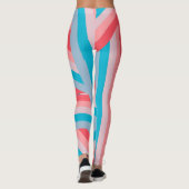 Regenbogen-Collage  Leggings (Rückseite)