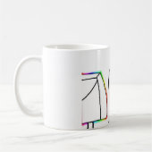 Regenbogen-Computer-Gesichts-Typ Kaffeetasse (Links)