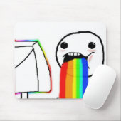 Regenbogen-Computer-Gesichts-Typ Mousepad (Mit Mouse)