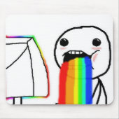 Regenbogen-Computer-Gesichts-Typ Mousepad (Vorne)