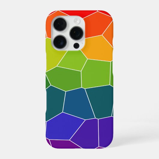 Regenbogen COOL Muster iPhone Hülle (Rückseite)