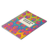 Regenbogen-Cupcake-Notizbuch Notizblock (Linke Seite)
