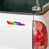 Regenbogen-Dackel Autoaufkleber (Auf Lkw)