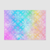 [Regenbogen-Damask] Elegante farbenfrohe Softpaste Seidenpapier (Vorderseite)