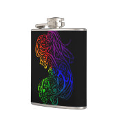 Regenbogen-Dame-Flask Flachmann (Links)