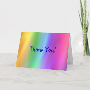 Regenbogen danken Ihnen zu kardieren Dankeskarte