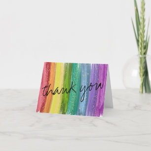Regenbogen-Dankeschön-Karte Dankeskarte