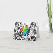 Regenbogen Dankeskarte (Vorderseite)