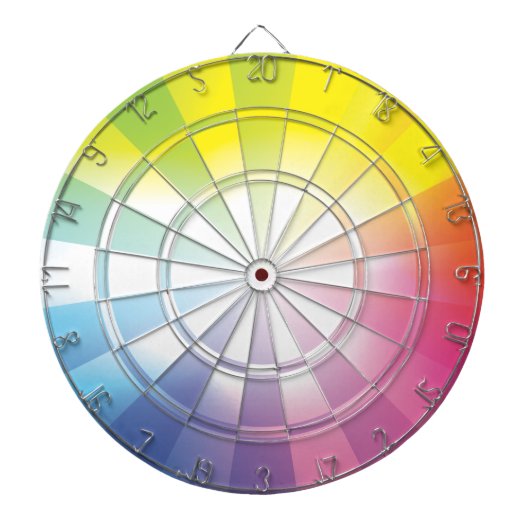 Regenbogen-Dartboard 1 Dartscheibe (vorne)