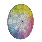 Regenbogen-Dartboard 1 Dartscheibe (Vorderseite Links)