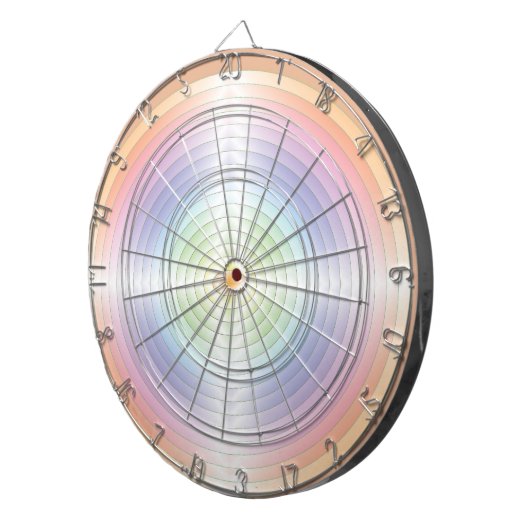 Regenbogen>Dartboard Dartscheibe (Vorderseite rechts)