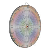 Regenbogen>Dartboard Dartscheibe (Vorderseite Links)