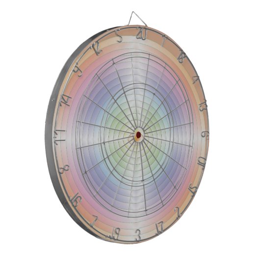 Regenbogen>Dartboard Dartscheibe (Vorderseite Links)