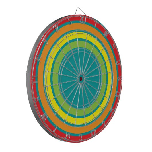 Regenbogen Dartscheibe (Vorderseite Links)