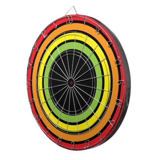 Regenbogen Dartscheibe (Vorderseite rechts)