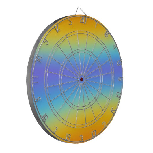 Regenbogen Dartscheibe (Vorderseite Links)