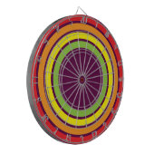 Regenbogen Dartscheibe (Vorderseite Links)