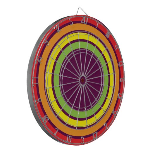 Regenbogen Dartscheibe (Vorderseite Links)