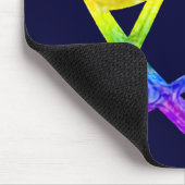 Regenbogen-Davidsstern Mousepad (Ecke)
