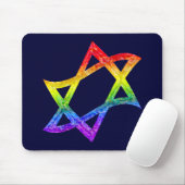Regenbogen-Davidsstern Mousepad (Mit Mouse)