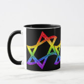 Regenbogen-Davidsstern Tassen (Links)