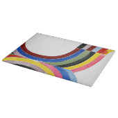 Regenbogen, dekonstruiert - Vertikal Schneidebrett (Ecke)