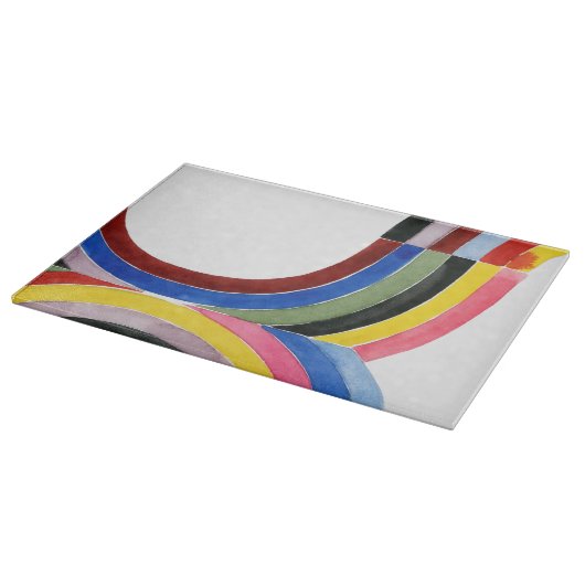 Regenbogen, dekonstruiert - Vertikal Schneidebrett (Ecke)