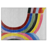 Regenbogen, dekonstruiert - Vertikal Schneidebrett (Vorderseite)
