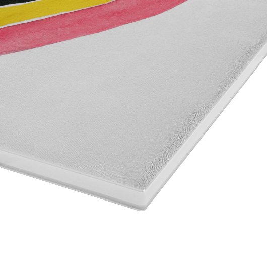 Regenbogen, dekonstruiert - Vertikal Schneidebrett (Ecke)