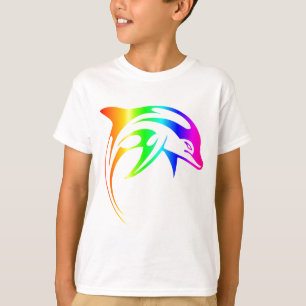 Regenbogen-Delphin T-Shirt