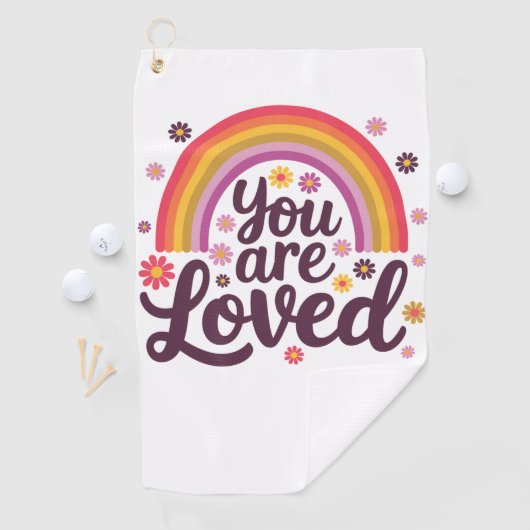 Regenbogen, den Sie lieben Golfhandtuch (Insitu)