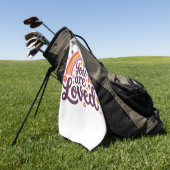 Regenbogen, den Sie lieben Golfhandtuch (Gras)