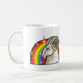 Regenbogen der 1980er mit Aries Ram Kaffeetasse (Links)
