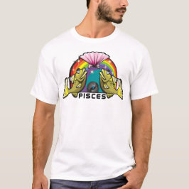 Regenbogen der 1980er mit Fischen T-Shirt