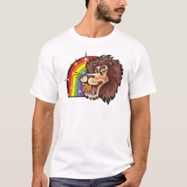 Regenbogen der 1980er mit Leo Lion T-Shirt