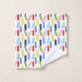 Regenbogen der Abstrakten Farbanschläge Badhandtuch Set (Waschlappen)