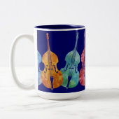 Regenbogen der Bässe Zweifarbige Tasse (Links)