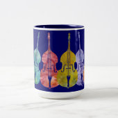 Regenbogen der Bässe Zweifarbige Tasse (Mittel)