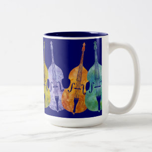 Regenbogen der Bässe Zweifarbige Tasse