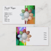 Regenbogen der Ei-Visitenkarten Visitenkarte (Vorne/Hinten)