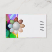Regenbogen der Ei-Visitenkarten Visitenkarte (Rückseite)