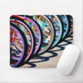 Regenbogen der Fahrräder Mousepad (Mit Mouse)